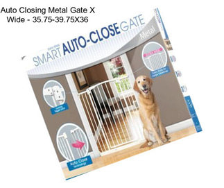 Auto Closing Metal Gate X Wide - 35.75-39.75X36