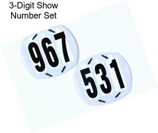 3-Digit Show Number Set