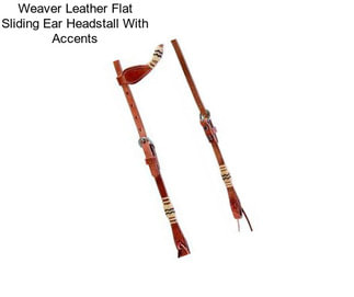 Weaver Leather Flat Sliding Ear Headstall With Accents