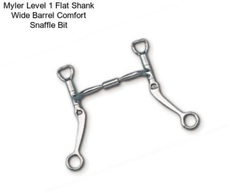 Myler Level 1 Flat Shank Wide Barrel Comfort Snaffle Bit