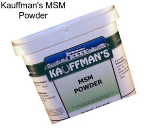 Kauffman\'s MSM Powder
