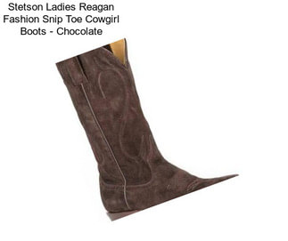 Stetson Ladies Reagan Fashion Snip Toe Cowgirl Boots - Chocolate