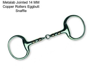 Metalab Jointed 14 MM Copper Rollers Eggbutt Snaffle