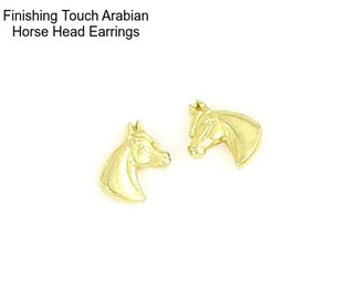 Finishing Touch Arabian Horse Head Earrings