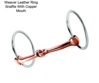 Weaver Leather Ring Snaffle With Copper Mouth