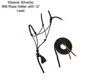 Weaver Silvertip #95 Rope Halter with 12\' Lead