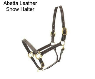 Abetta Leather Show Halter