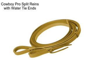 Cowboy Pro Split Reins with Water Tie Ends