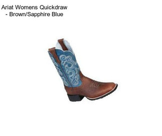 Ariat Womens Quickdraw - Brown/Sapphire Blue