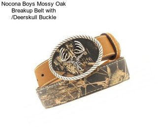 Nocona Boys Mossy Oak Breakup Belt with /Deerskull Buckle