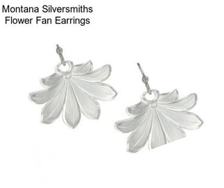 Montana Silversmiths Flower Fan Earrings
