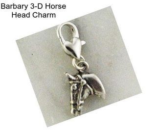 Barbary 3-D Horse Head Charm