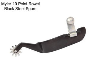 Myler 10 Point Rowel Black Steel Spurs