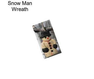 Snow Man Wreath