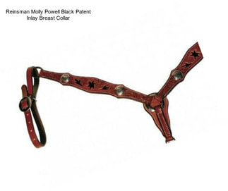 Reinsman Molly Powell Black Patent Inlay Breast Collar