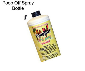 Poop Off Spray Bottle