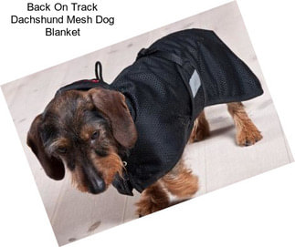 Back On Track Dachshund Mesh Dog Blanket