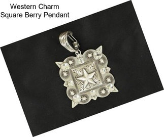 Western Charm Square Berry Pendant