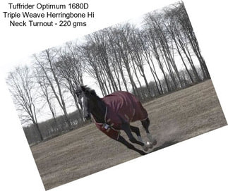 Tuffrider Optimum 1680D Triple Weave Herringbone Hi Neck Turnout - 220 gms