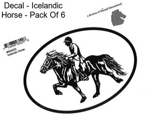 Decal - Icelandic Horse - Pack Of 6