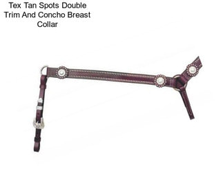 Tex Tan Spots Double Trim And Concho Breast Collar