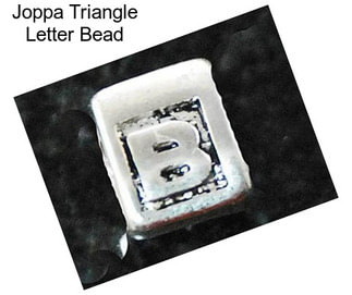 Joppa Triangle Letter Bead