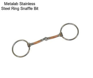 Metalab Stainless Steel Ring Snaffle Bit