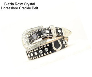 Blazin Roxx Crystal Horseshoe Crackle Belt