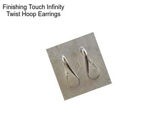 Finishing Touch Infinity Twist Hoop Earrings