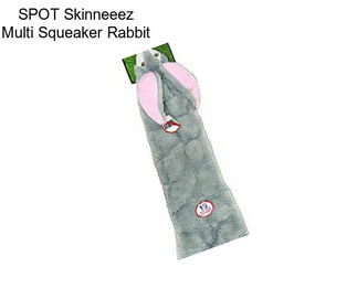 SPOT Skinneeez Multi Squeaker Rabbit