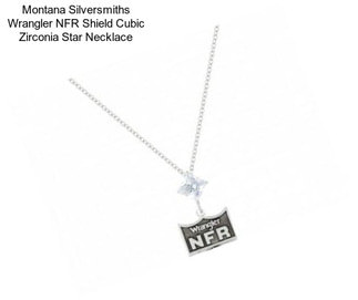 Montana Silversmiths Wrangler NFR Shield Cubic Zirconia Star Necklace