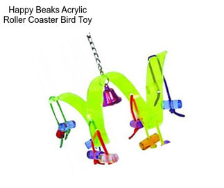 Happy Beaks Acrylic Roller Coaster Bird Toy