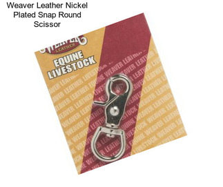 Weaver Leather Nickel Plated Snap Round Scissor