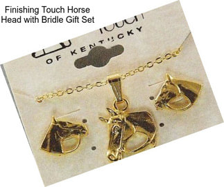 Finishing Touch Horse Head with Bridle Gift Set