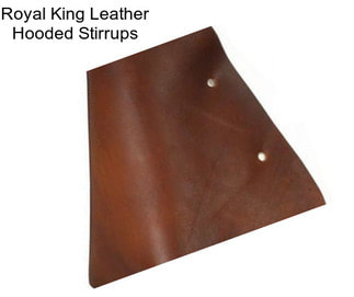 Royal King Leather Hooded Stirrups