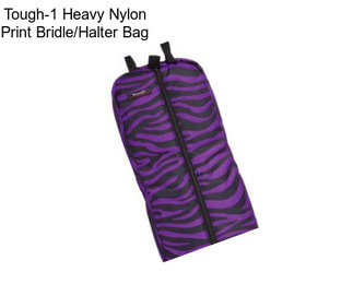 Tough-1 Heavy Nylon Print Bridle/Halter Bag