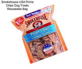 Smokehouse USA Prime Chips Dog Treats Resealable Bag