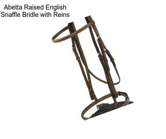 Abetta Raised English Snaffle Bridle with Reins