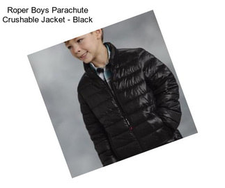 Roper Boys Parachute Crushable Jacket - Black