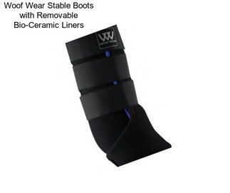 Woof Wear Stable Boots with Removable Bio-Ceramic Liners