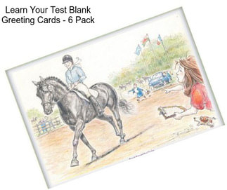 Learn Your Test Blank Greeting Cards - 6 Pack