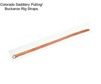 Colorado Saddlery Pulling/ Buckaroo Rig Straps