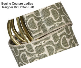 Equine Couture Ladies Designer Bit Cotton Belt