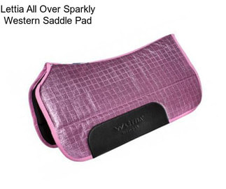 Lettia All Over Sparkly Western Saddle Pad