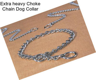 Extra heavy Choke Chain Dog Collar