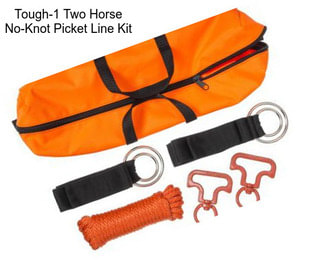 Tough-1 Two Horse No-Knot Picket Line Kit