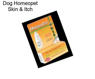 Dog Homeopet Skin & Itch