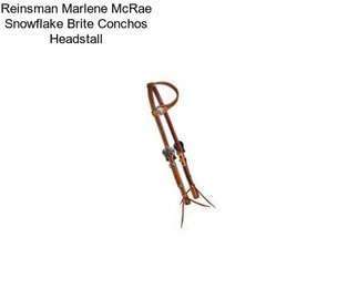 Reinsman Marlene McRae Snowflake Brite Conchos Headstall