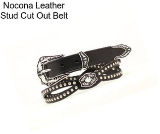 Nocona Leather Stud Cut Out Belt