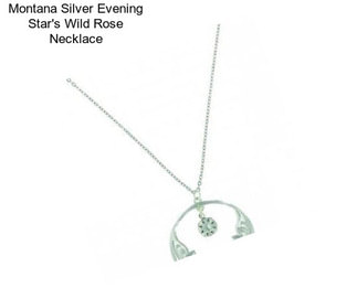 Montana Silver Evening Star\'s Wild Rose Necklace